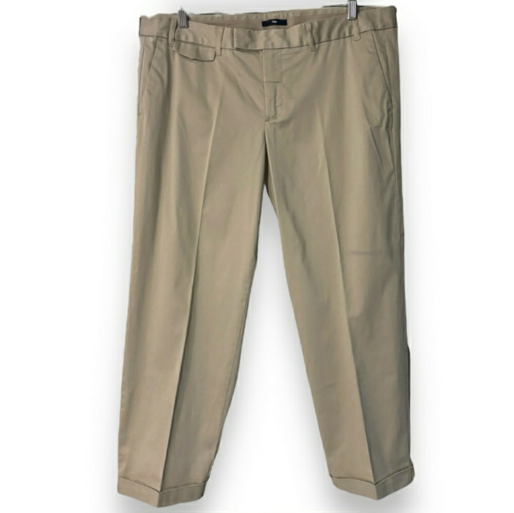 GAP Stretch Flat Front Cuffed Dress Chinos Regular Fit